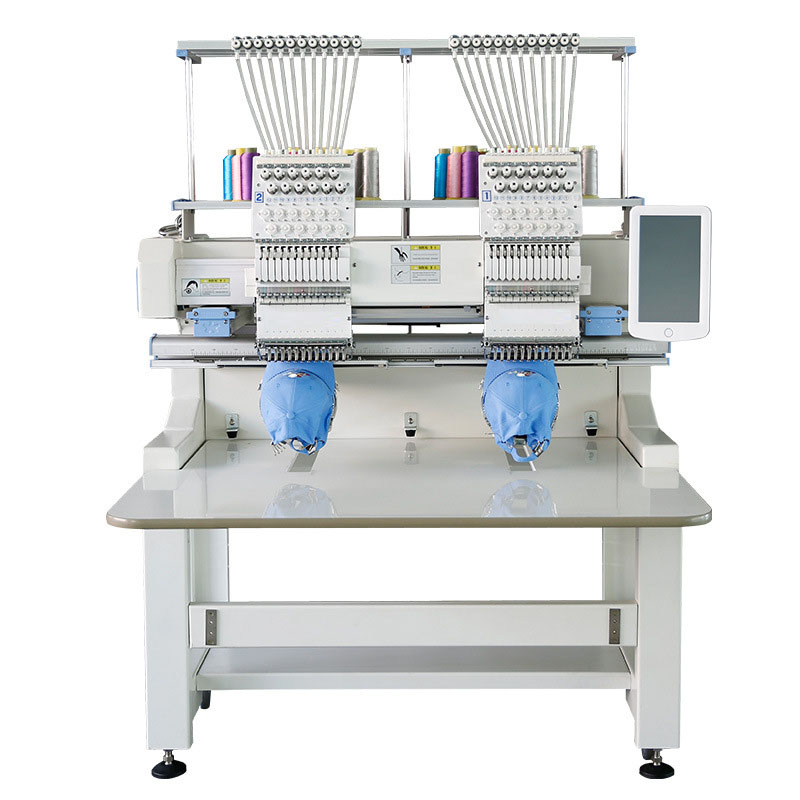 Commercial Automatic 2 Heads Embroidery Machine Caps and shirts 12 15 Needles Two Heads Computerized Embroidery Machine