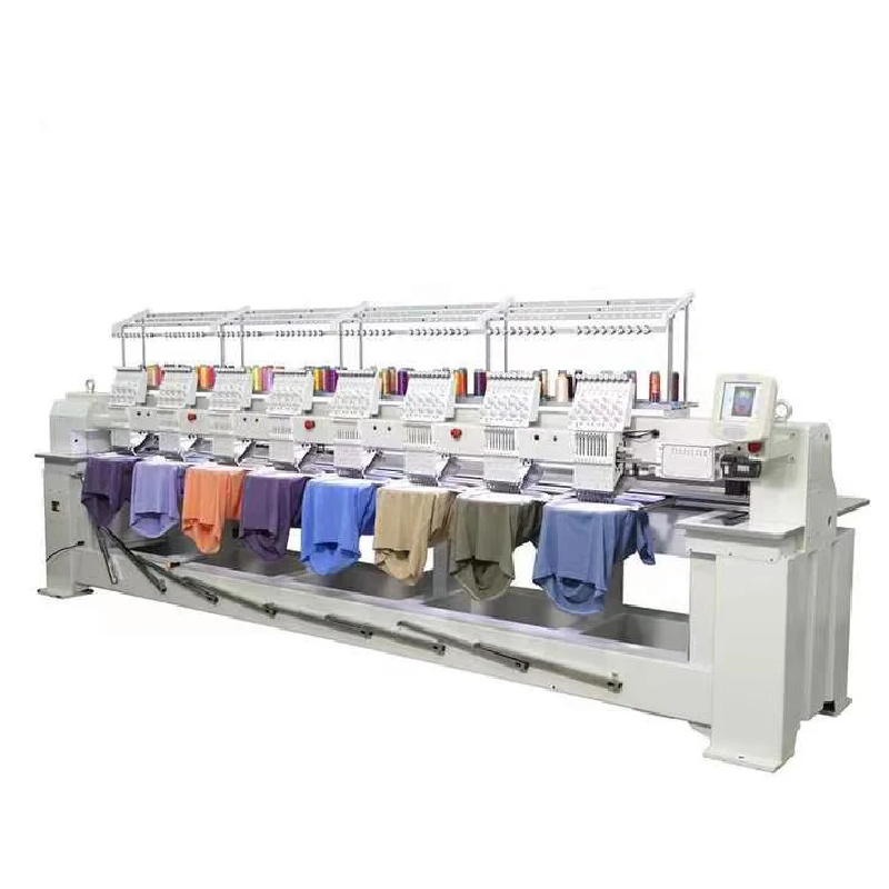 High speed Multi head embroidery machine t-shirt flat hat computer embroidery machine for sale