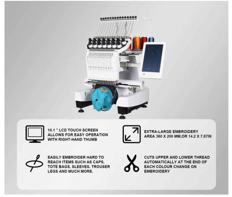 cheap hats embroidery machine